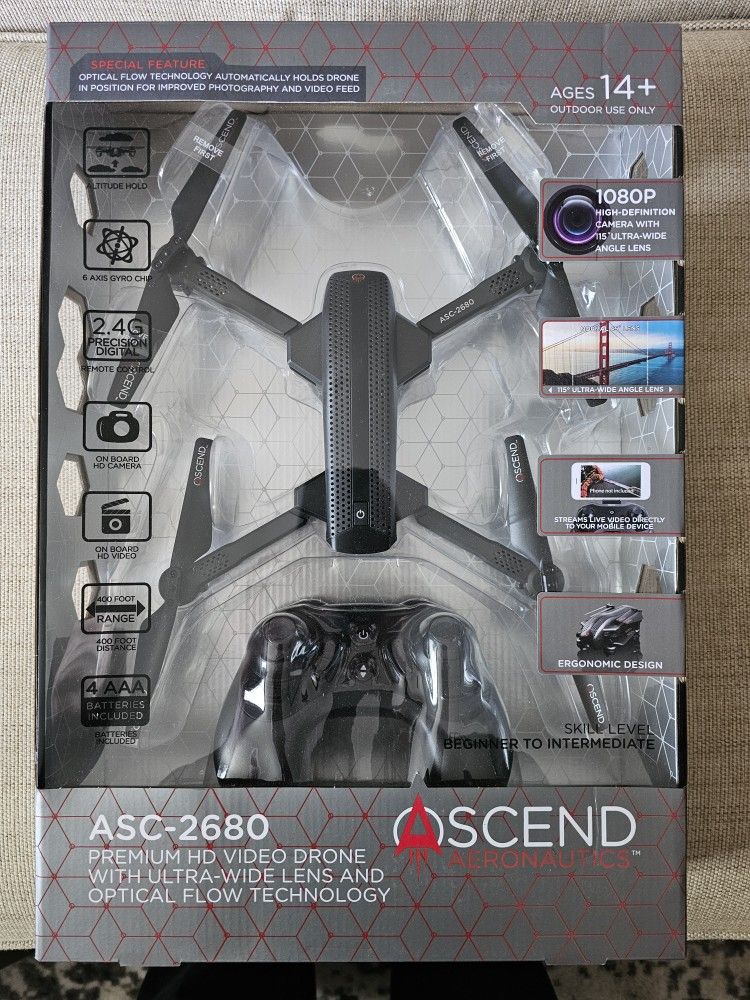 Ascend HD Video Drone Brand New In Box