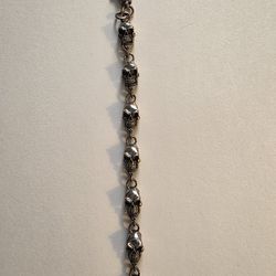 Men's Silver Skull Bracelet