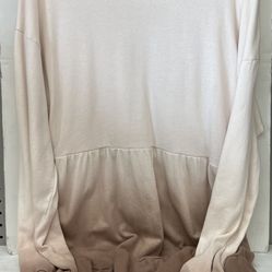 Women’s Ombré Long Sleeve Cozy Sweatshirt Dress 