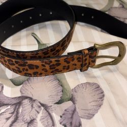 Cheetah Print Belt