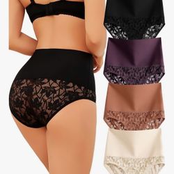 Brand: QDWQDW Shapewear for Women Tummy Control High Waisted Panties Sexy Lace Breathable Plus Size Briefs 4-Pack Brand new. Never been used. Still in