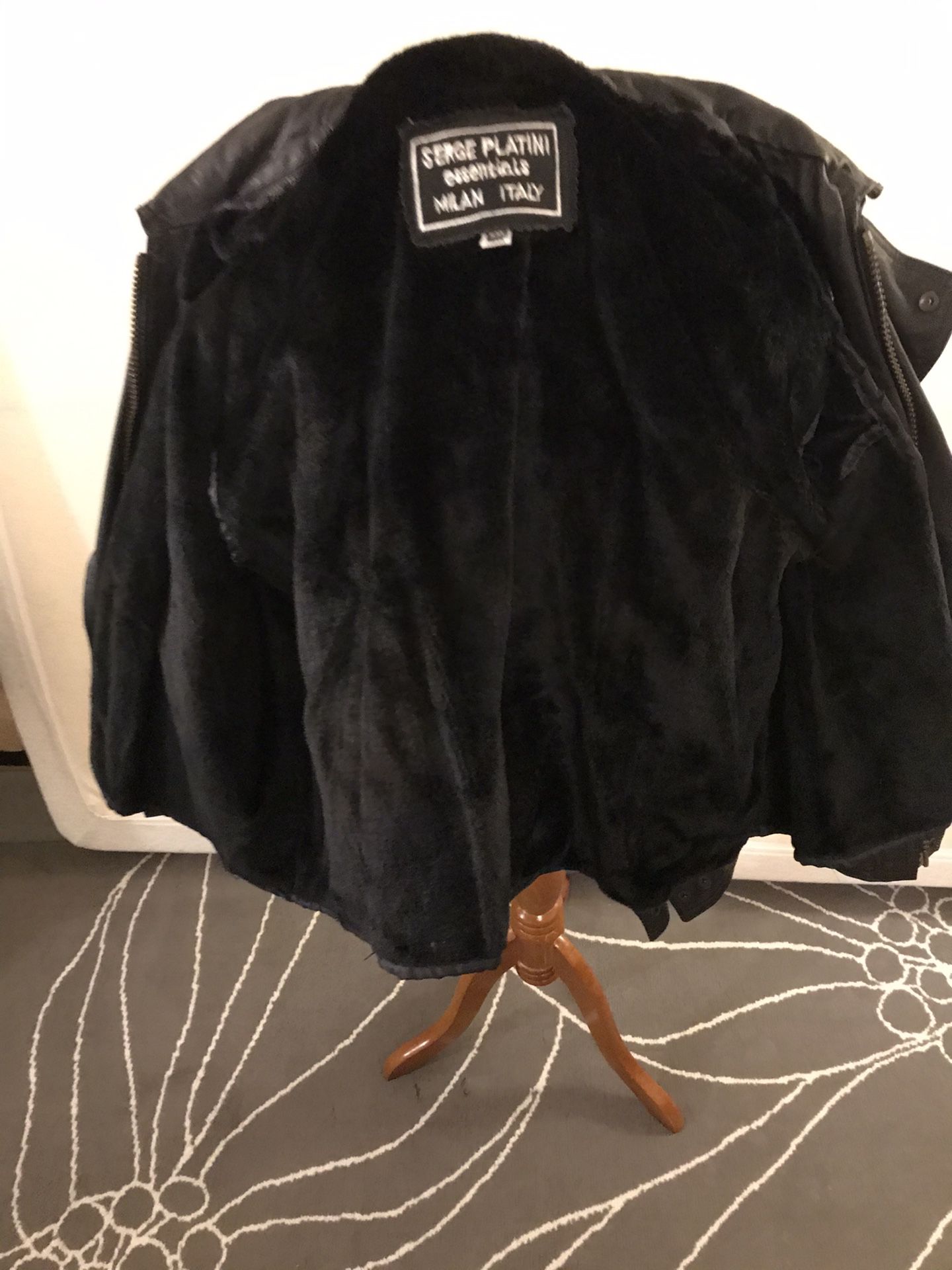 Serge Platini Leather Jacket Milan Italy size Med. for Sale in Chicago ...