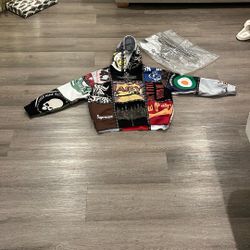 Number Nine Supreme Patch Work Hoodie 