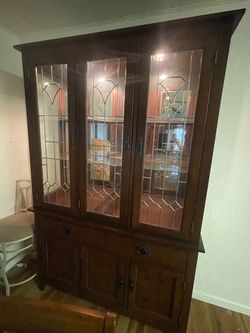 China Hutch with three levels of light, touch