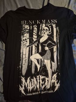 Men's Tee Thea's balckmass Mortal Kombat style