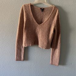 Grey Cropped Sweater 