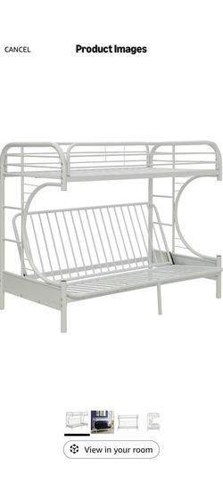 Acme Eclipse Twin XL Over Queen Bunkbed in White