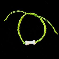 Handmade Adjustable Bone bead bracelet