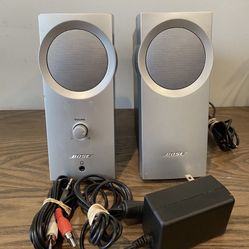BOSE Companion 2 SERIES II Multimedia Speakers PC Computer W/ Power Cord Tested!