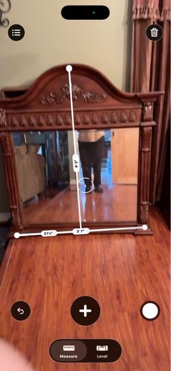Large Ornate Wood Framed Wall Mirror