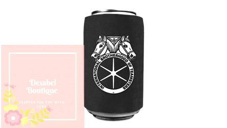 Fathers day gift Teamster can koozie