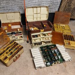 6 Full Tackle Boxes (Magnum By Plano)