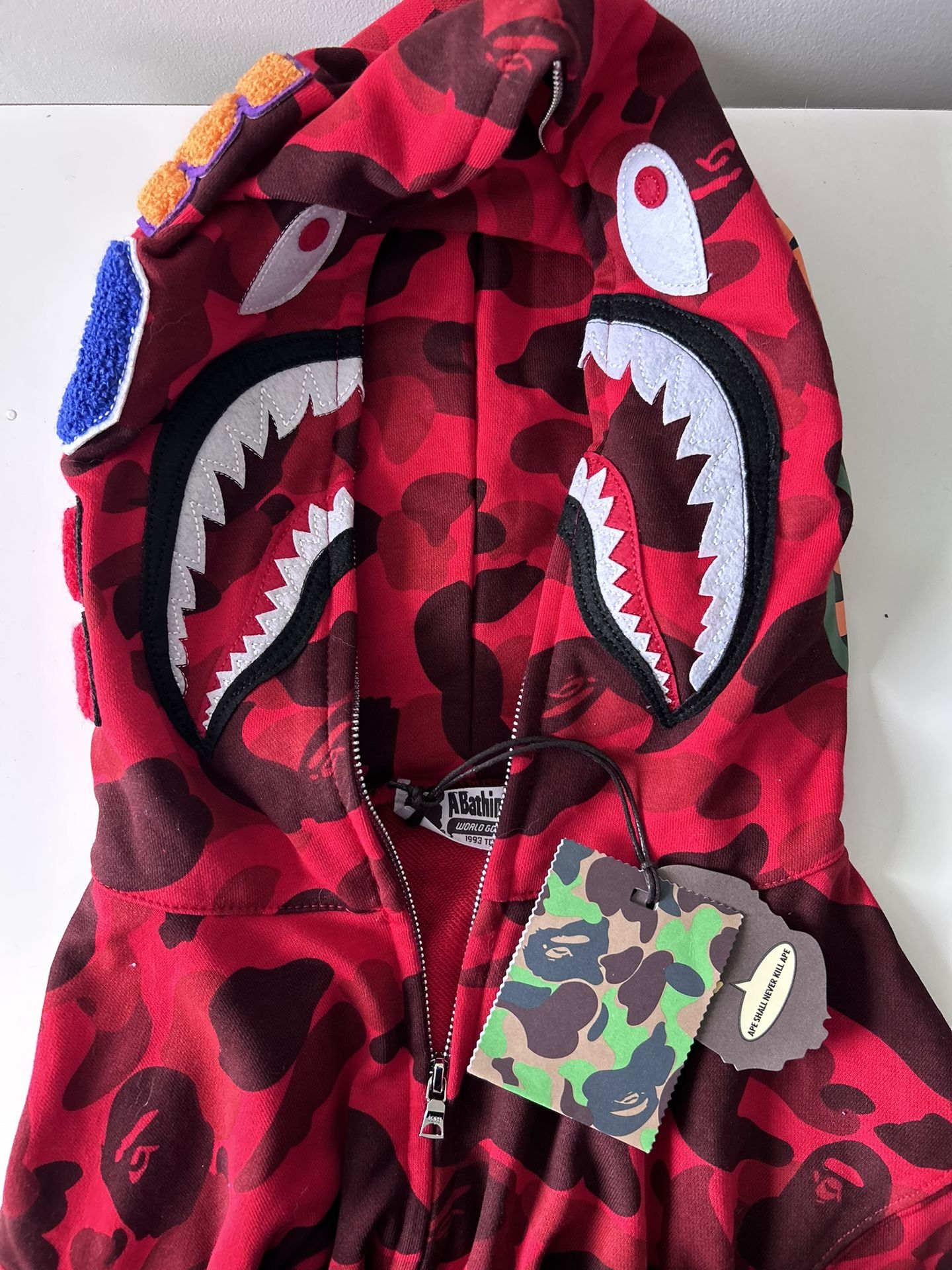 Red Bape Hoodie for Sale in Plainville, MA - OfferUp