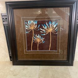 High-End Framed Art Print w/ Multi-Layer Matting – Natural Tones (39x40)