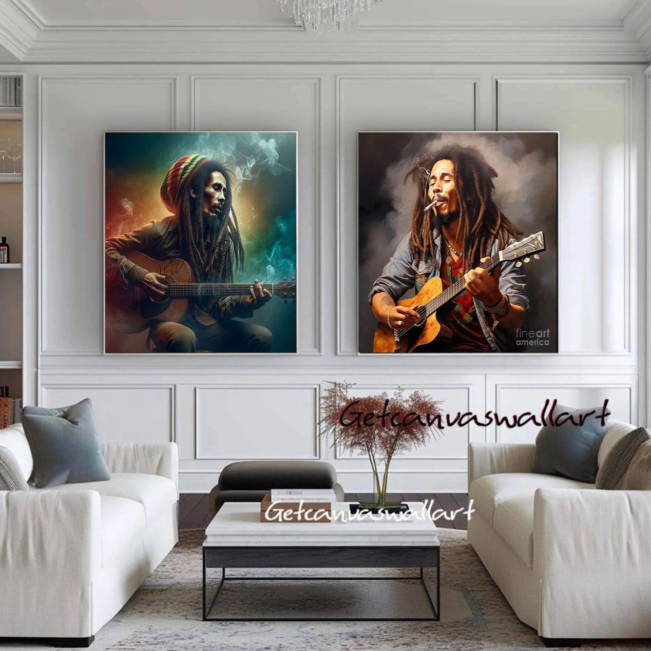 Bob Marley Canvas Art Set