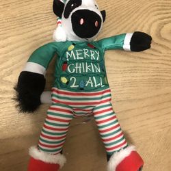 Chick-fil-a Christmas Cow Plush