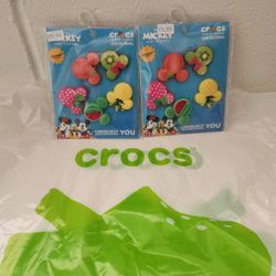 Crocs Jibbitz. Mickey and Friends Scented Fruit Charms. 2 sets. NEW