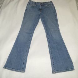 Levi’s women bootcut jeans blue denim 516 size 4 short A007