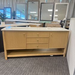 73” Bathroom Vanity In Wood Color 