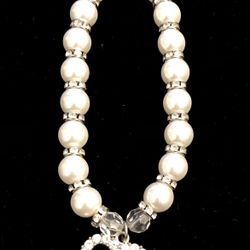 Puppy/Kitty Pearl Rhinestone Collar