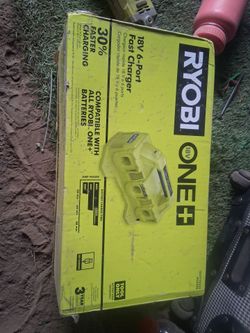 RYOBI 18v 6 Port Fast Charger