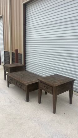 3-Piece Wood Coffee and End Table Set