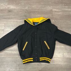 Black and Yellow Varsity Jacket Size XL