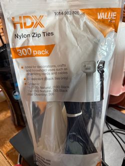 HDX 300 zip ties