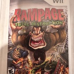 Rampage: Total Destruction (Nintendo Wii, 2006) Complete w/ Manual CIB TESTED