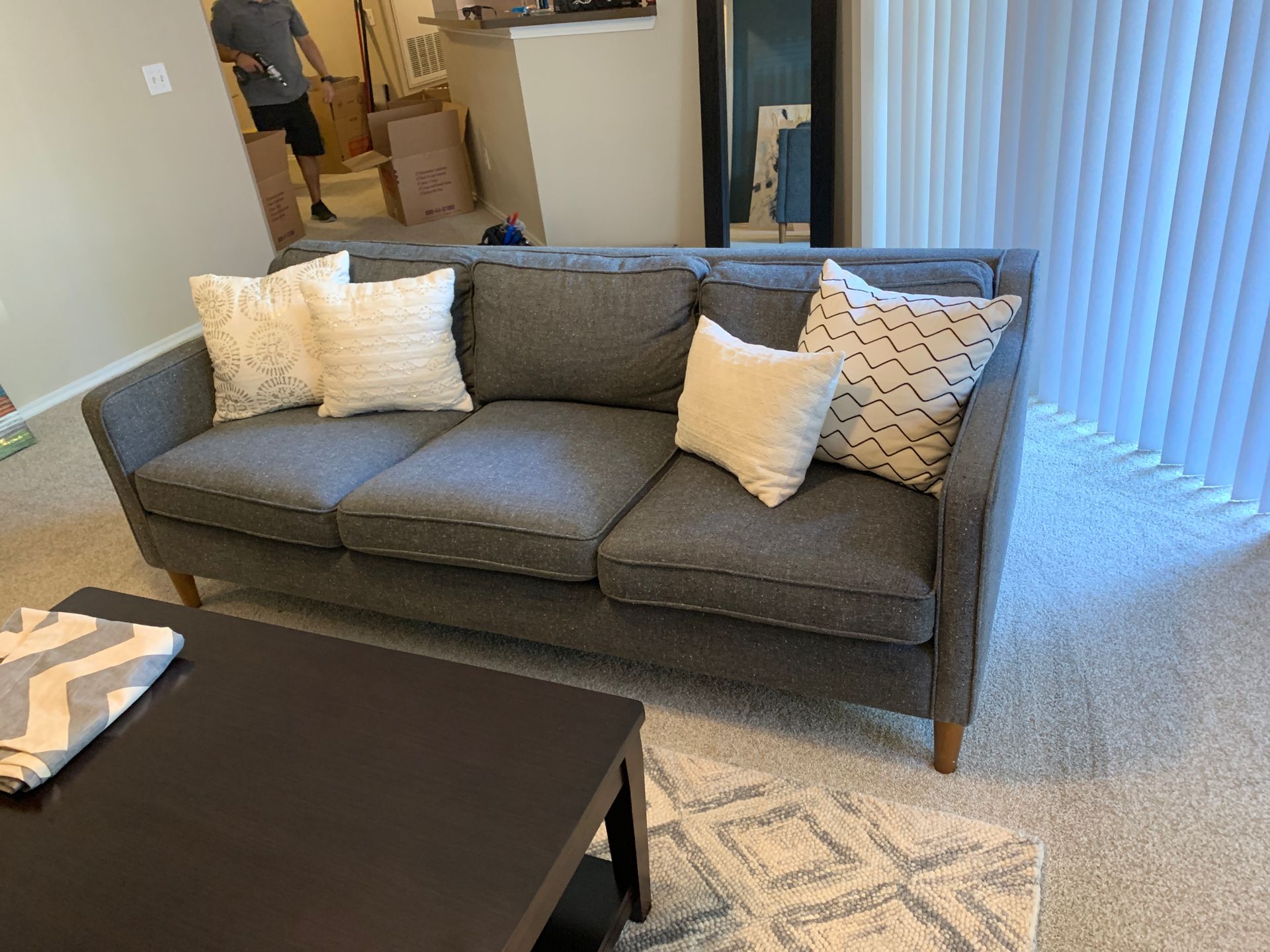 Couch and Console table