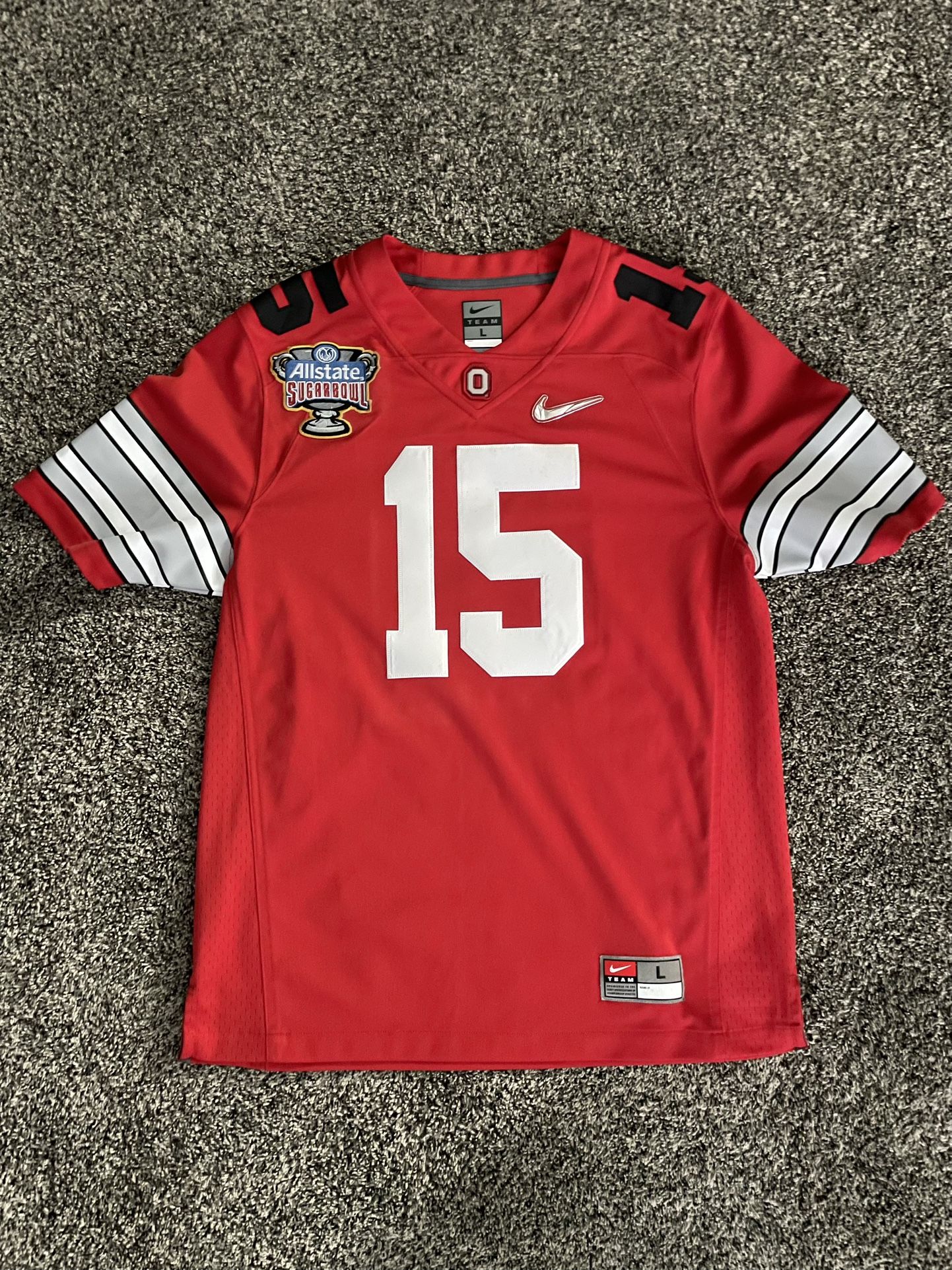 NIKE MENS OHIO STATE OSU BUCKEYES DIAMOND QUEST CFP ALTERNATE NATIONAL CHAMPIONSHIP FOOTBALL JERSEY