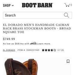 El Dorado Caiman Boots 