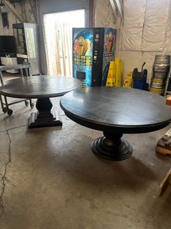 Large Dark Wood Oval Table Top