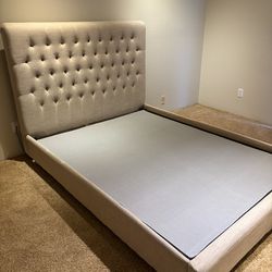 Fabric Queen Size Bed frame