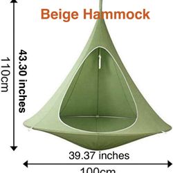 🥨Portable Hammock Chair Hanging Tree Tent Swing Chair Nook Kids Nest Hanging Seat Hammock for Indoor Outdoor, Great for Children, Max Capacity 200kg,