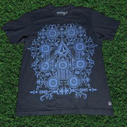 Volcom Graphic Tee Shirt Purple & Black Size Medium