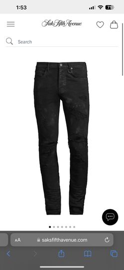 Purple Jeans Black Size 34
