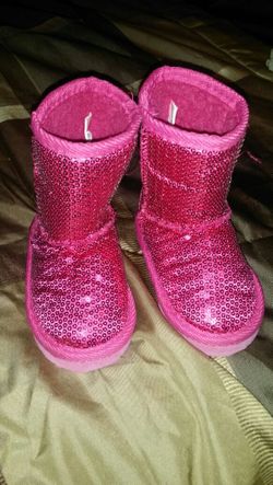 Pink boots