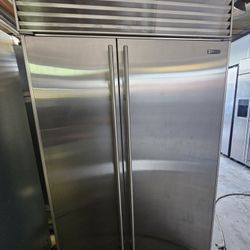 48" SUB ZERO BUILT IN STAINLESS STEEL REFRIGERATOR 