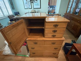 The Unique Vintage Hardwood Dresser