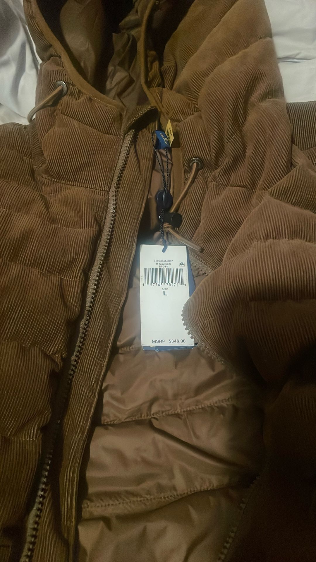 Golden Corduroy Polo Jacket Large