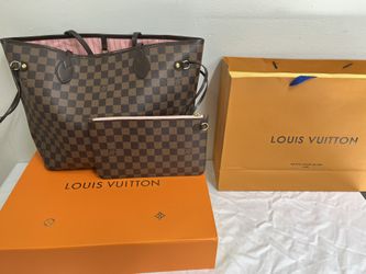 New Authentic Louis Vuitton Ebene Damier Pink/Rose Ballerine Interior Neverfull  MM Handbag for Sale in Valley Stream, NY - OfferUp