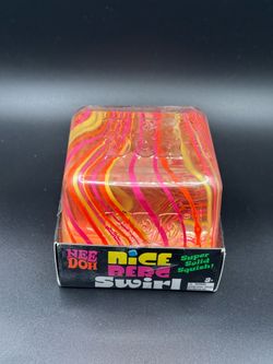 NEE DOH Nice Berg Swirl. Large Super Solid Squish Cube