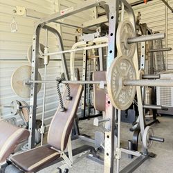 Smith Machine INCLUDES Weights/Bench/Attachments
