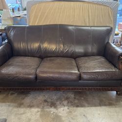  Beautiful Leather Sofa-NEED GONE