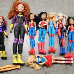 Mattel DC Super Hero Girls 12" Dolls Lot  Heroes Wonder Woman Harley Quinn,