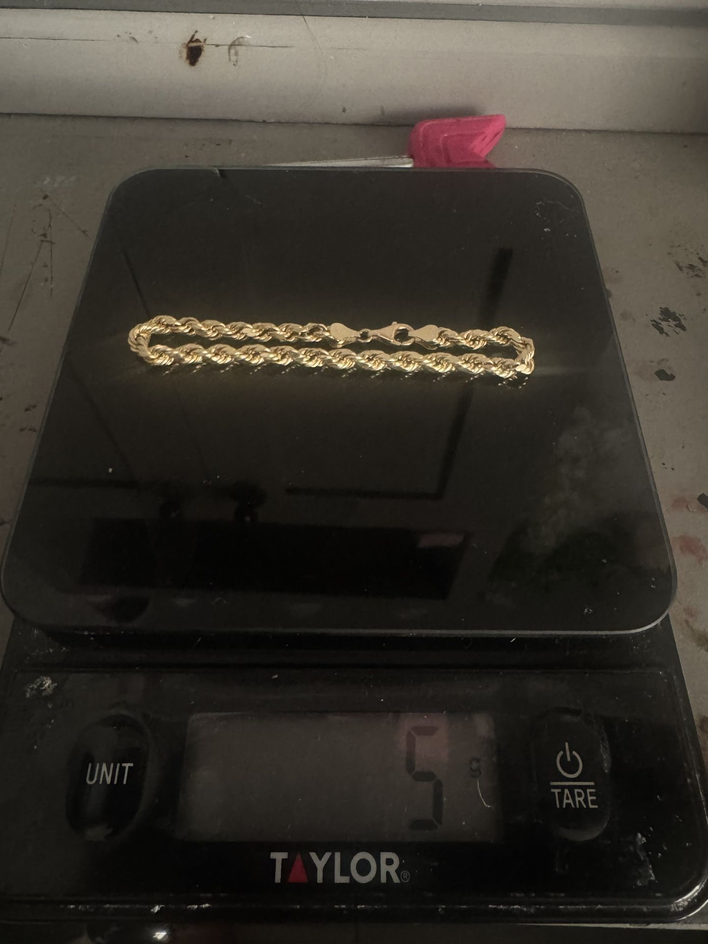 gold rope bracelet 10k