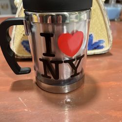 I LOVE NY YELLOW COFFEE MUG