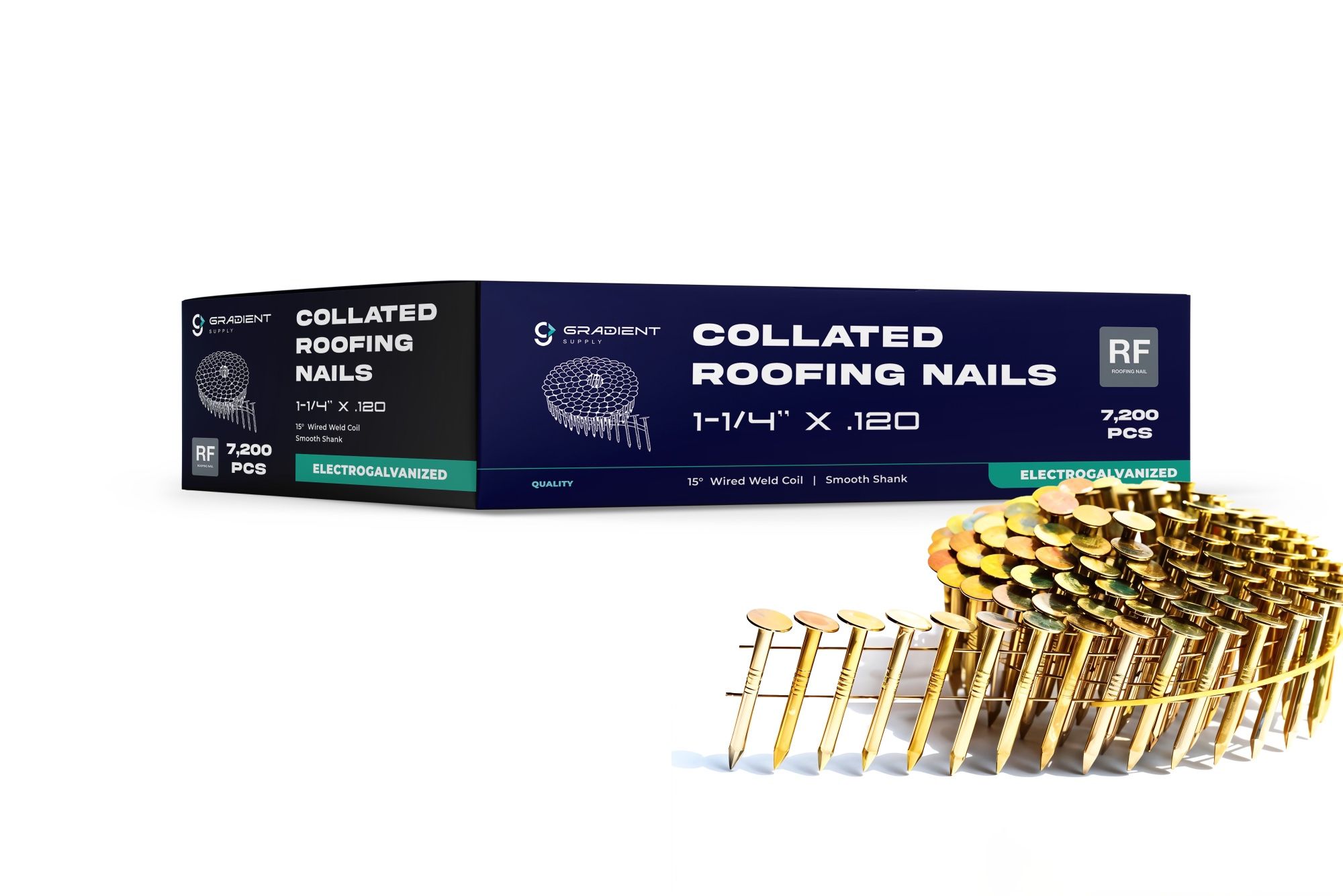 Coil Roofing Nails 7,200 per Box