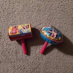 Metal Toy Manufacturer CO. USA Vintage Rattles